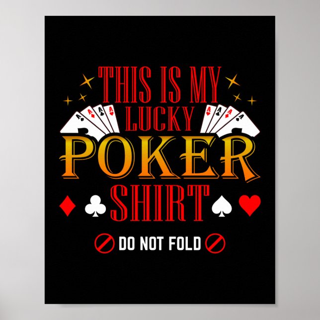 Det här är min Lucky Poker Shirt Poker Casino Poster (Framsidan)