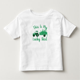 Det här är min Lucky Shirt Tractor St patrick's da T
