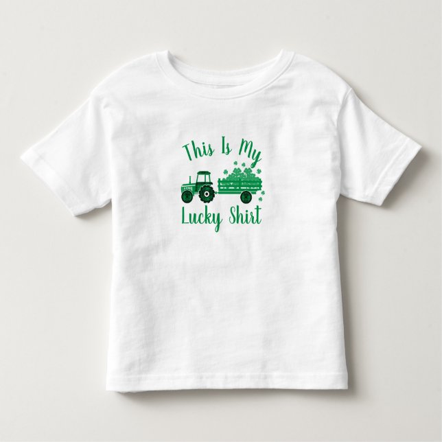 Det här är min Lucky Shirt Tractor St patrick's da T (Framsida)