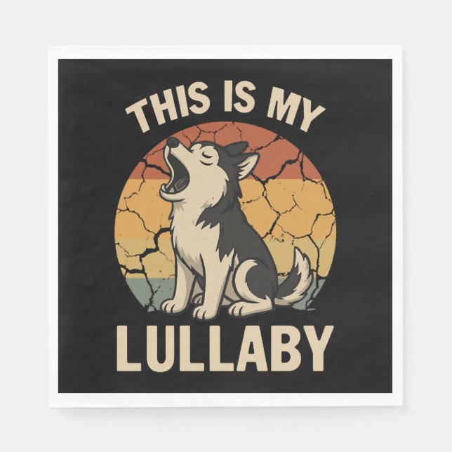 Det här är min Lullaby-Husky Pappersservett (Framsidan)