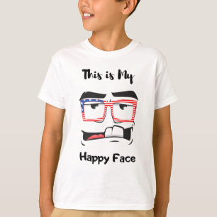 Det här är min lustiga för barn i lycklig ansikte t shirt