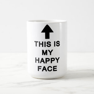 Det här är min Lycklig Ansikte Kaffemugg