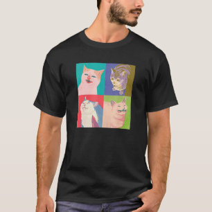 Det här är min Lycklig Ansikte som smetar ut kattn T Shirt