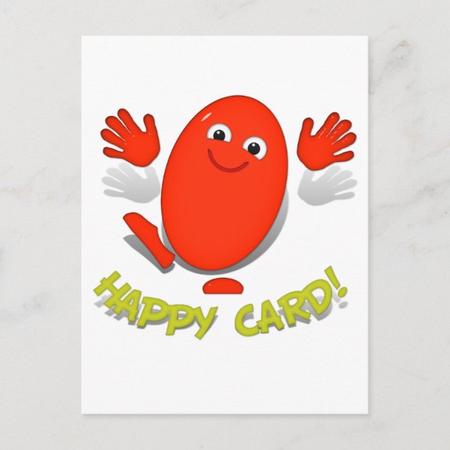 Det här är min lycklig..... vykort (Framsida)