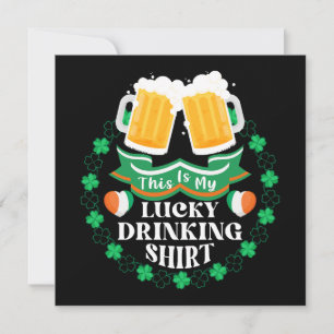 Det här är min lyckliga drickande öl St. Patrick's