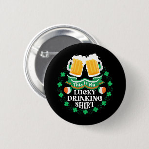 Det här är min lyckliga drickande öl St. Patrick's Knapp