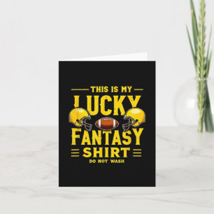 Det här är min lyckliga Fantasy Football-tröja, tv Kort