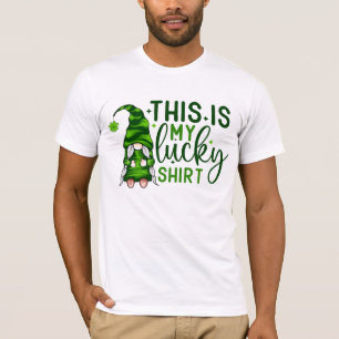 Det här är min lyckliga Grönt Gnome Stollig T Shirt