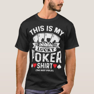 Det här är min lyckoshirt för poker - Pokergåva T Shirt