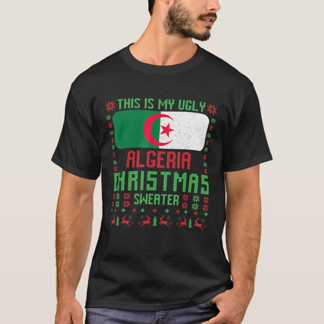 Det här är min magra algeriska julsötare t shirt (Framsida)