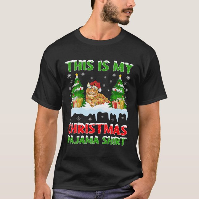 Det här är min Maine Coon jul P T Shirt (Framsida)