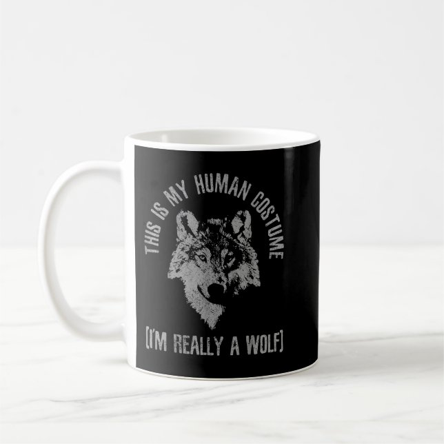 Det här är min människo-dräkt, jag är egentligen e kaffemugg (Vänster)