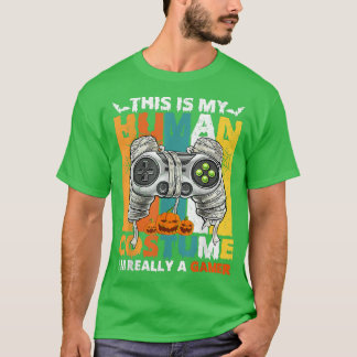 Det här är min mänskliga costume Gaming Controller T Shirt