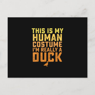Det här är min mänskliga dräkt Halloween Meddelande Vykort