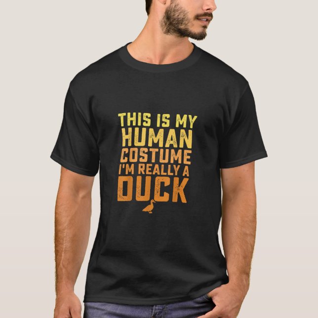 Det här är min mänskliga dräkt Halloween T Shirt (Framsida)