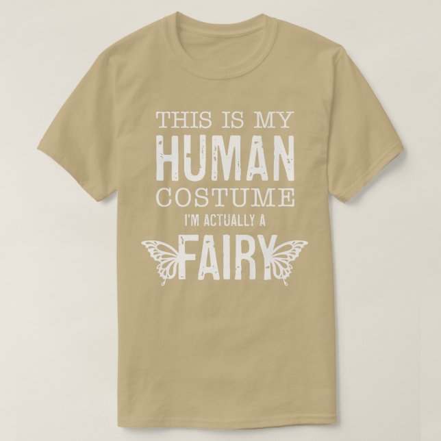 Det här är min mänskliga dräkt Im Verkligen A Fair T Shirt (Design framsida)
