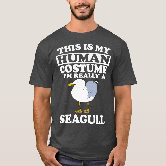 Det här är min mänskliga dräkt Im Verkligen A Fisk T Shirt (Framsida)
