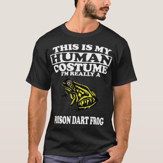 Det här är min mänskliga dräkt Im Verkligen A Pois T Shirt (Framsida)