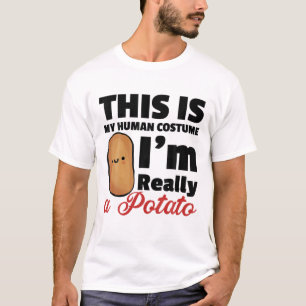 Det här är min mänskliga dräkt Im Verkligen A Pota T Shirt