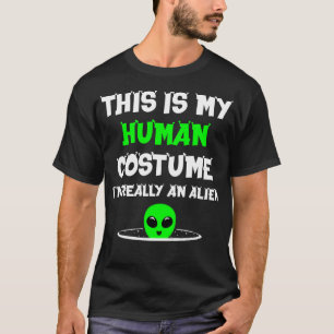 Det här är min mänskliga dräkt Im Verkligen en noj T Shirt