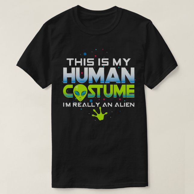 Det här är min mänskliga dräkt Im-Verkligen en Rol T Shirt (Design framsida)