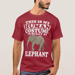Det här är min mänskliga dräkt jag är en elef t shirt
