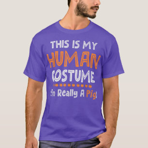 Det här är min mänskliga dräkt jag är Reall T Shirt