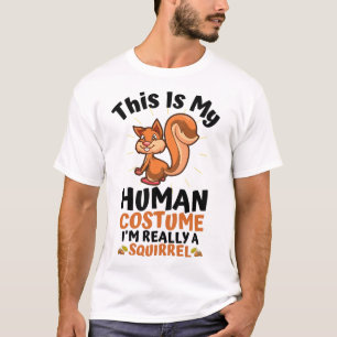 Det här är min mänskliga dräkt jag är Verklig T Shirt