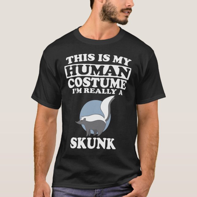 Det här är min mänskliga dräkt, jag är Verkligen A T Shirt (Framsida)