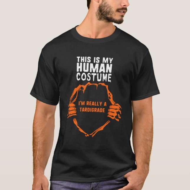 Det här är min mänskliga dräkt jag är Verkligen A  T Shirt (Framsida)