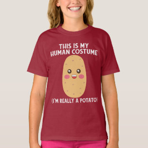 Det här är min mänskliga dräkt jag är Verkligen A T Shirt