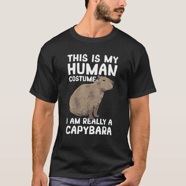 Det här är min mänskliga dräkt jag är Verkligen en T Shirt (Framsida)