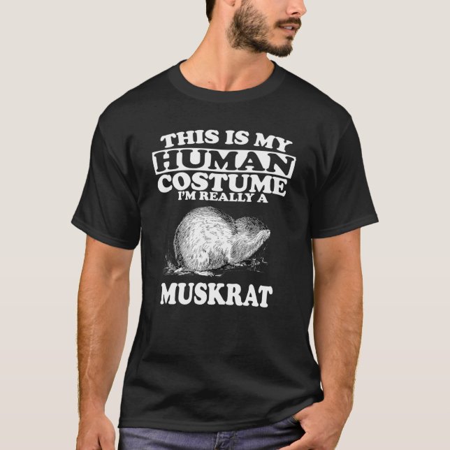 Det här är min mänskliga dräkt jag är Verkligen en T Shirt (Framsida)
