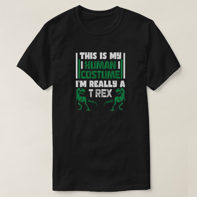 Det här är min mänskliga dräkt jag är Verkligen en T Shirt (Design framsida)