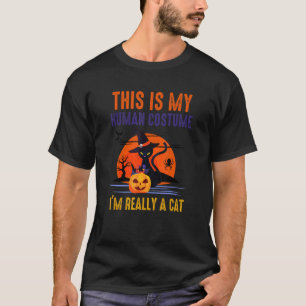 Det här är min mänskliga dräkt jag är Verkligen en T Shirt