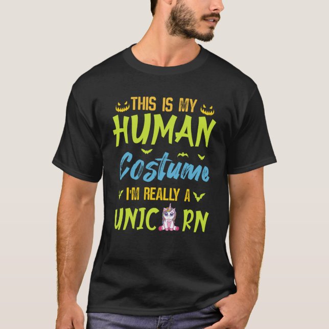 Det här är min mänskliga dräkt jag är Verkligen i  T Shirt (Framsida)