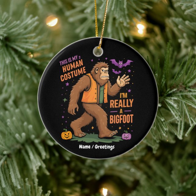 Det här är min mänskliga dräkt.. Jag är Verkligen  Julgransprydnad Keramik (Träd)