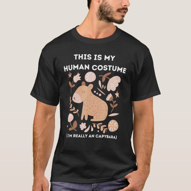 Det här är min mänskliga dräkt jag är Verkligen oc T Shirt (Framsida)