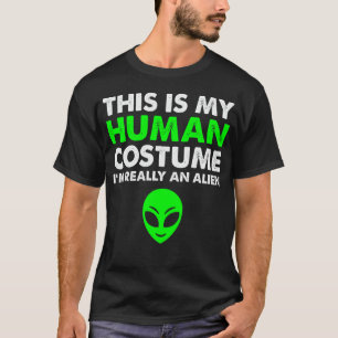 Det här är min mänskliga dräkt jag är Verkligen oc T Shirt