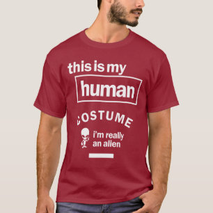 Det här är min mänskliga dräkt jag är Verkligen oc T Shirt