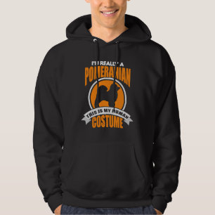 Det här är min mänskliga dräkt jag är Verkligen Po Hoodie