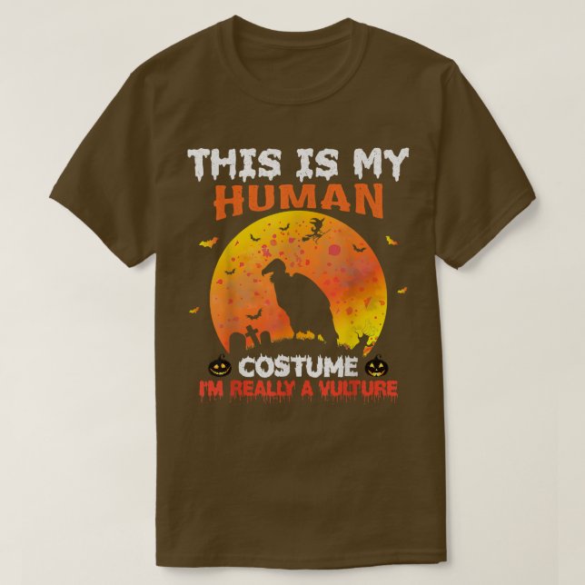 Det här är min mänskliga dräkt.. Jag är Verkligen  T Shirt (Design framsida)