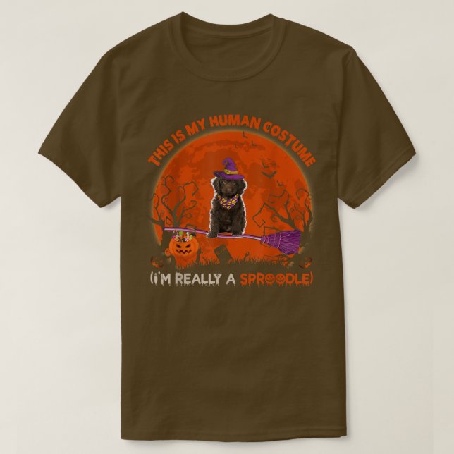 Det här är min mänskliga dräkt.. Jag är Verkligen  T Shirt (Design framsida)