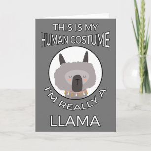 Det här är min mänskliga dräkt - Llama Edition II Kort