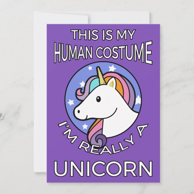 Det här är min mänskliga dräkt - Unicorn Edition I (Framsida)