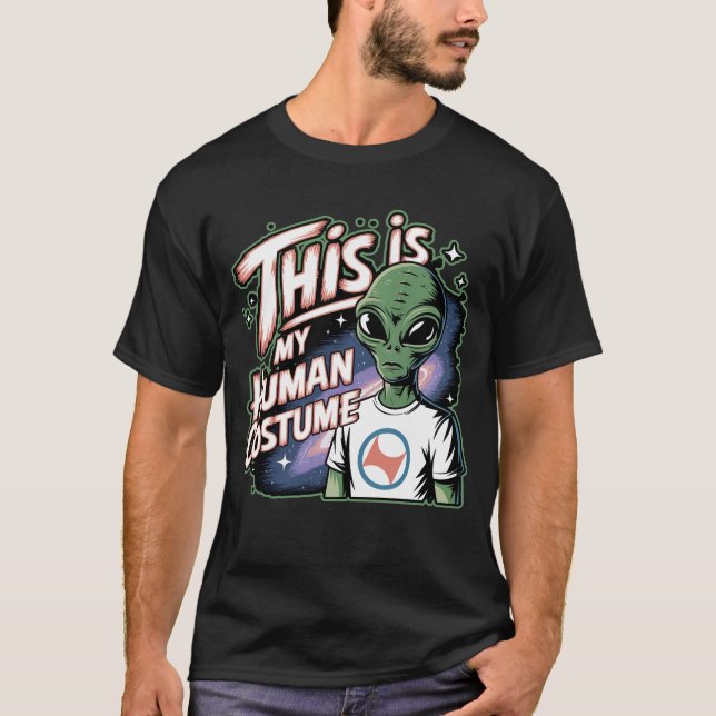 DET HÄR ÄR MIN MÄNSKLIGA KOSTUM T SHIRT (Framsida)
