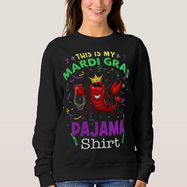 Det här är min Mardi Gras Pajama Funny Kräftor T Shirt (Framsida)