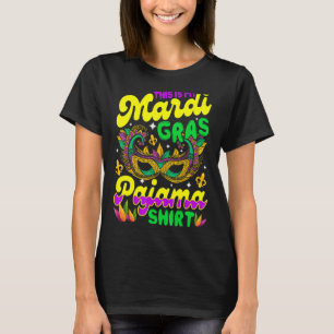 Det här är min Mardi Gras Pajama-mask Carnivaler P T Shirt