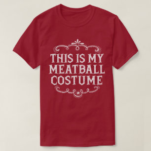 Det här är min Meatball Costume Funny Lazy Hallowe T Shirt