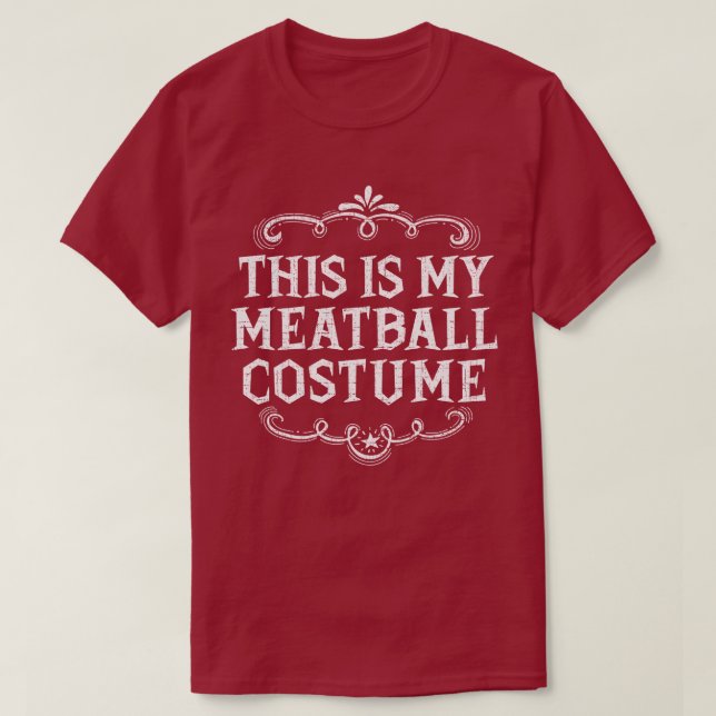 Det här är min Meatball Costume Funny Lazy Hallowe T Shirt (Design framsida)